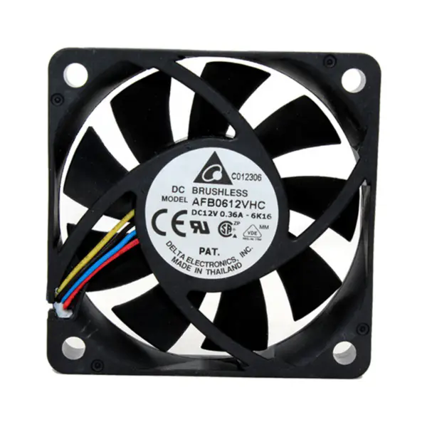 Originální ventilátor procesoru Delta AFB0612VHC 60*60*15mm 12V 0,36A s PWM regulací otáček