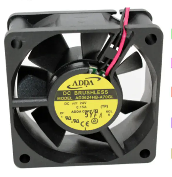 Nový originální ventilátor ADDA AD0624HB-A70GL DC 24V 60*60*25mm