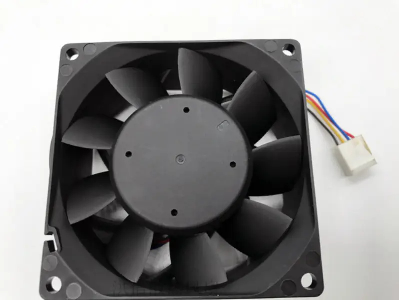 Delta PFC0812DE 80*80*38mm serverový ventilátor Axiální chlazení Ventilátor 4vodičové PWM řízení otáček 3,3A velký objem vzduchu