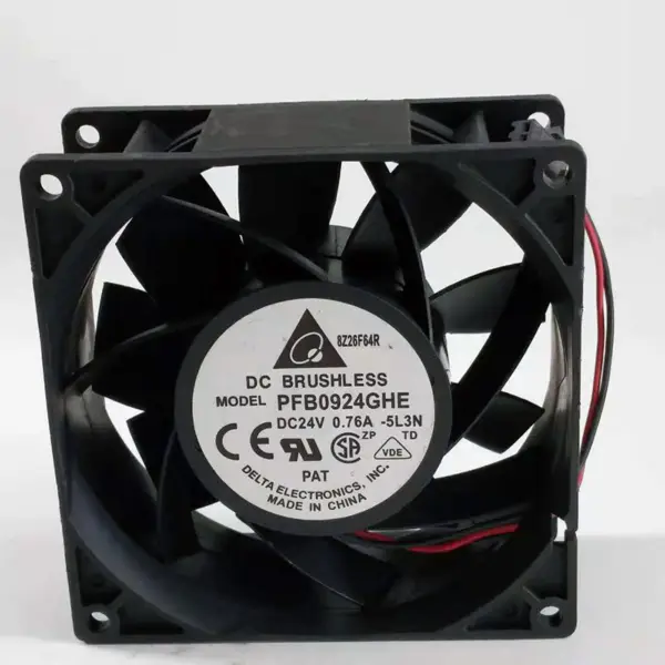 Tchaj-wan Delta DC ventilátor PFB0924GHE ABB 15.12W 24V 129CFM 6000RPM invertorový ventilátor určený pro chlazení