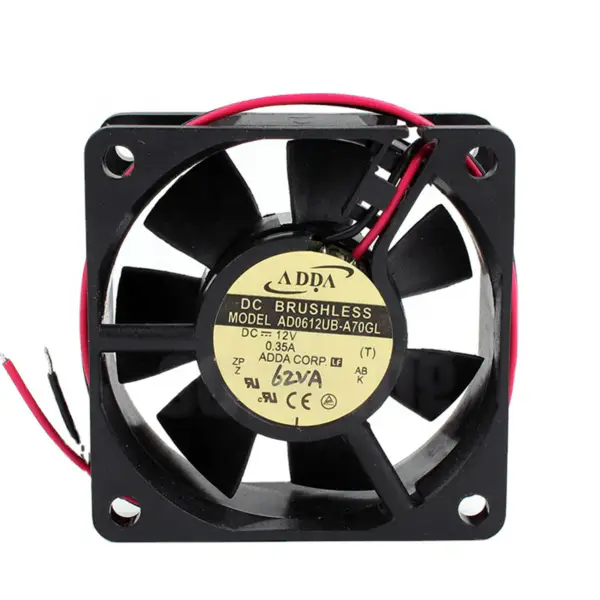 Nový originální ventilátor ADDA AD0612UB-A70GL12V 0,35A 27CFM 5000RPM s kuličkovými ložisky axiálního chlazení