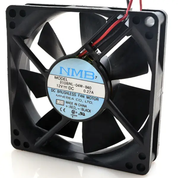 NMB 3108NL-04W-B40 DC 12V 0,19A 80*80*20mm ventilátor chlazení šasi