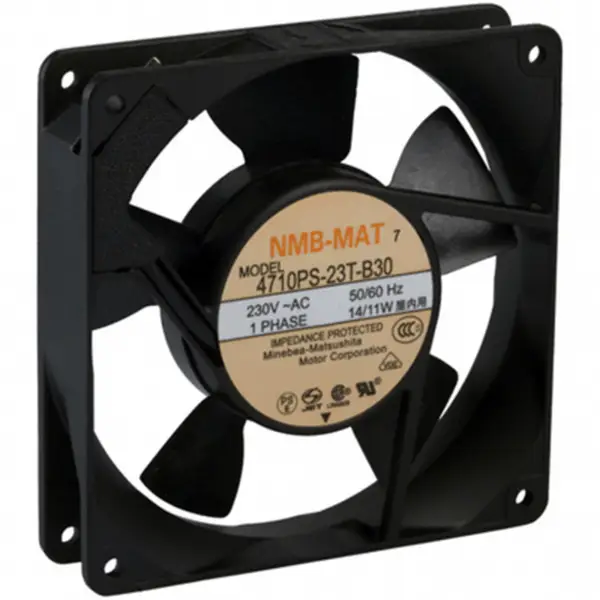 4710PS-23T-B30 Ventilátor s kuličkovým ložiskem NMB 120*120*25 mm 220V 14 / 11W 70,6CFM 2300RPM Ventilátor pro chlazení skříní