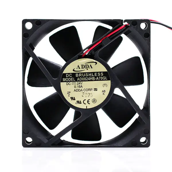 AD0824HB-A70GL - ADDA - Axiální ventilátor, řada AD80*80*25MM, 24 V 0,16 A