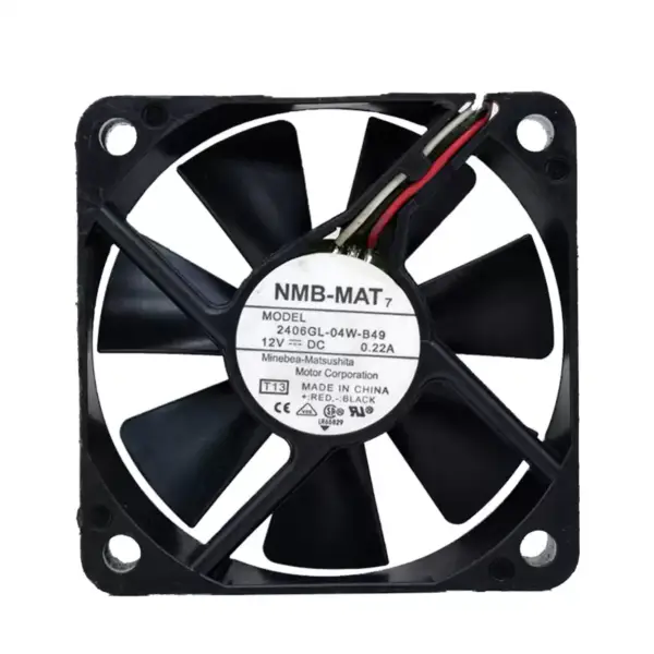 Ventilátor NMB 2406GL-04W-B49 DC 12V 0,22A 60*60*15mm