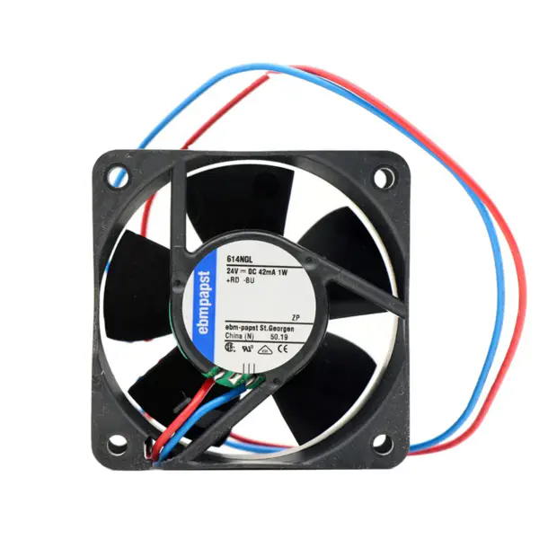 Německý ventilátor ebmpapst 614NGL 24V chladicí ventilátor