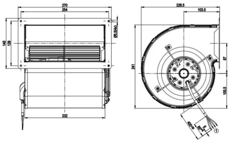 Ventilátor Ebmpapst D4E160-EG06-07