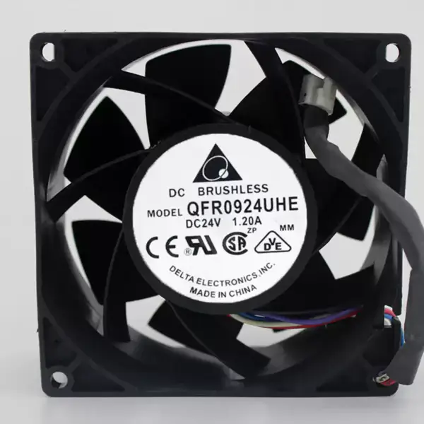 Nový invertorový ventilátor DELTA 9238 9038 24V 1,2A QFR0924UHE výkonový ventilátor