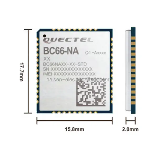 Quectel vícepásmový modul LTE Cat NB1 NB2 BC66 BC66-NA s modulem LPWA s velmi nízkou spotřebou energie