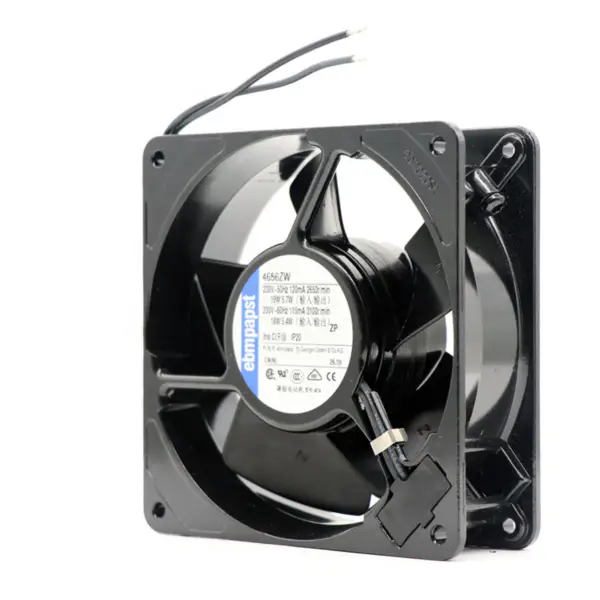 velikost 119 x 119 x 38mm 230 V AC průtok vzduchu 160m3/h 2650 ot/min 4656ZW ebmpapst chladicí ventilátor