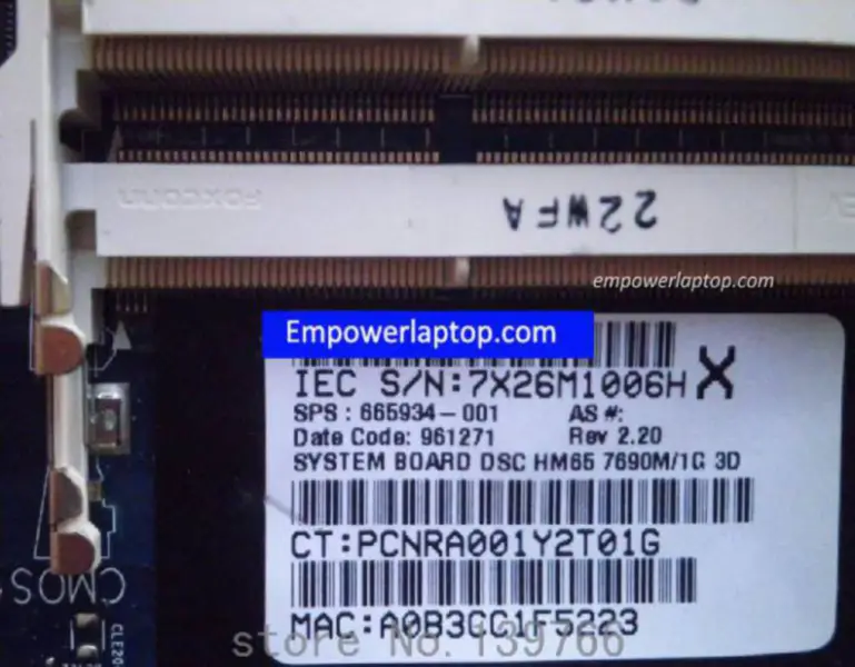Základní deska HP 665934-001 envy 17