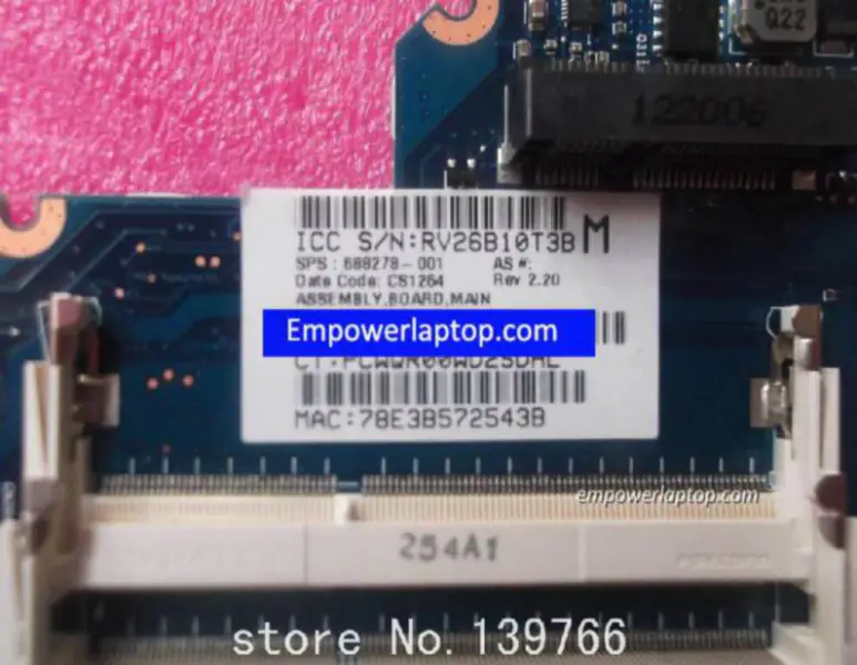 HP 688278-001 1000 2000 CQ45 CQ58 E1-1200 Základní deska