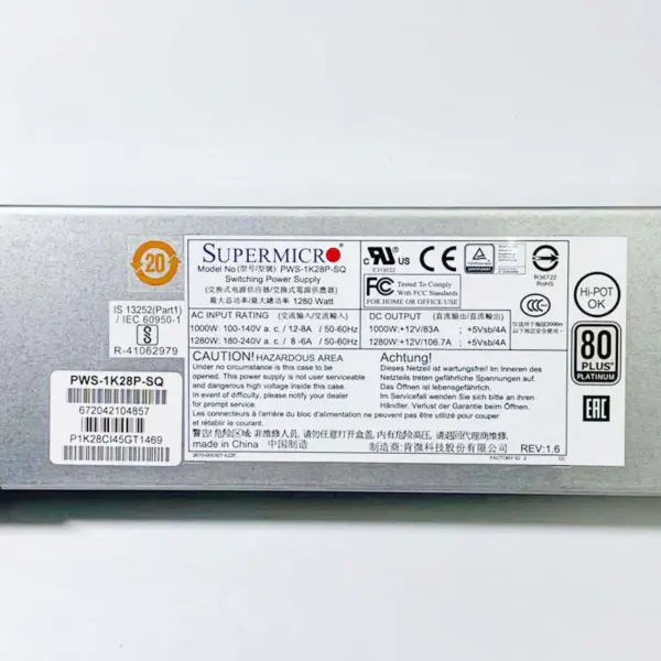 Artesyn 700-014602-0000 00jj267 00jj266 napájecí zdroj 2000w