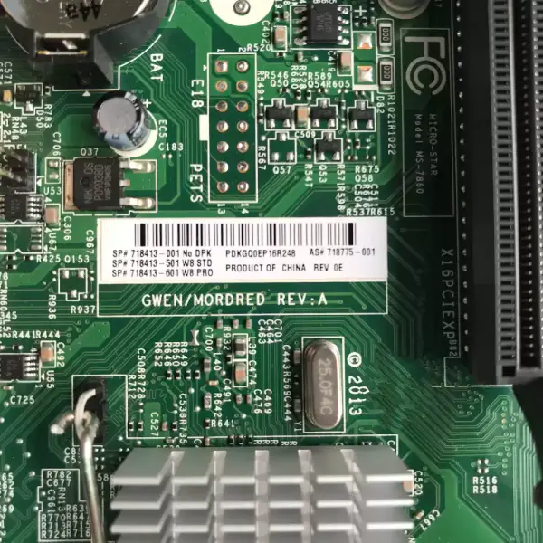 HP 400 G1 718413-001 718775-001 MS-7860 V1.2 Motheboard