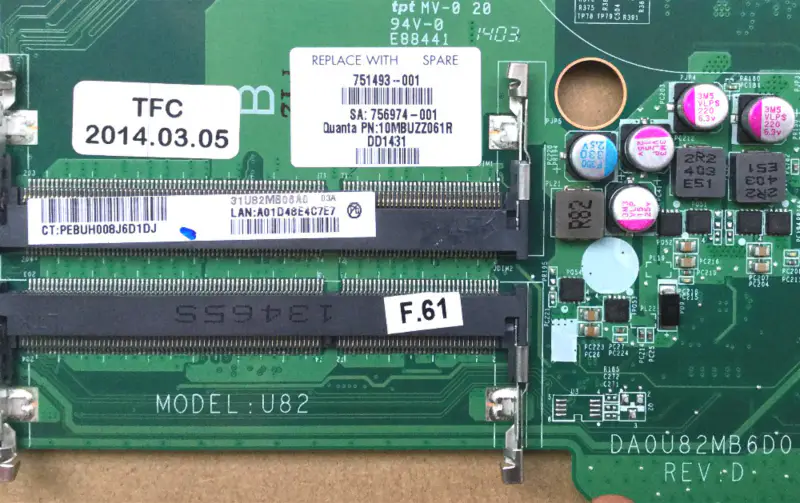 Základní deska HP 15-N 15T-N 751493-501 751493-001 I7-4500U