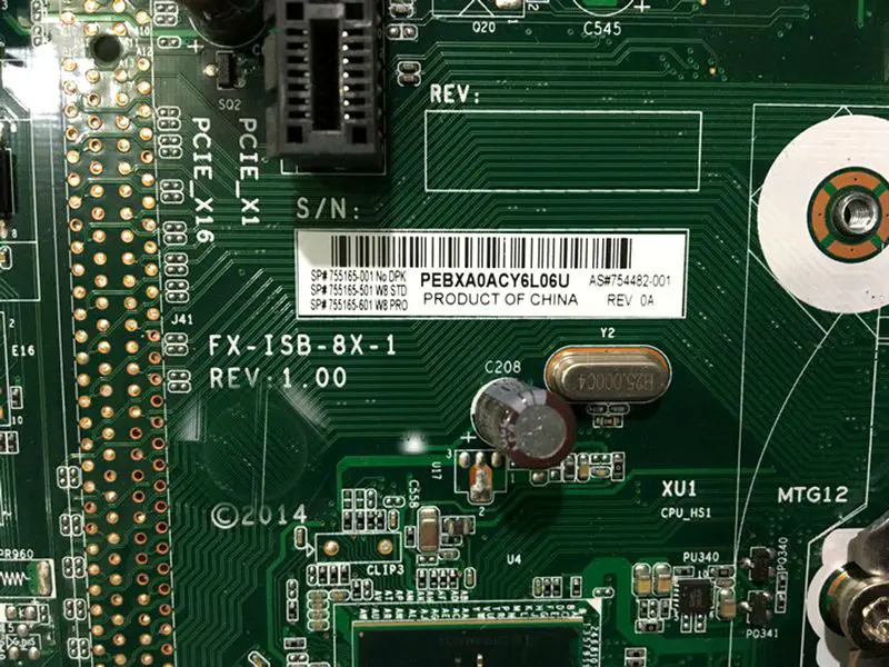 HP ProDesk 280 G1 754482-001 FX-ISB-8X-1 Základní deska 755165-001 755165-501 755165-601