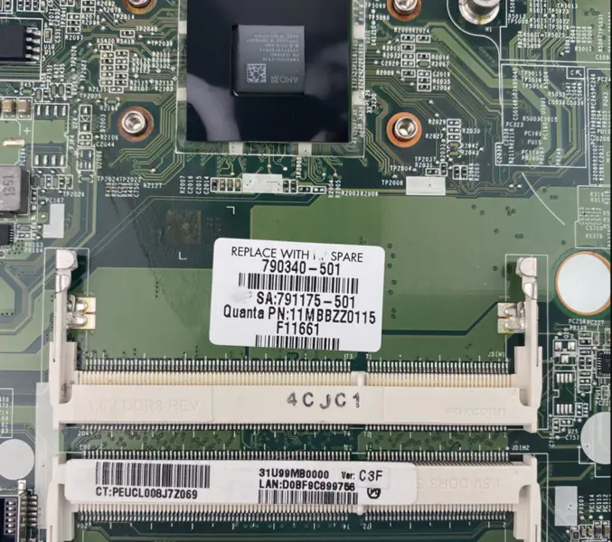 HP 15-N 15-F 790340-001 790340-501 790340-601 791175-501 E1-6010 DA0U99MB6C0 Základní deska