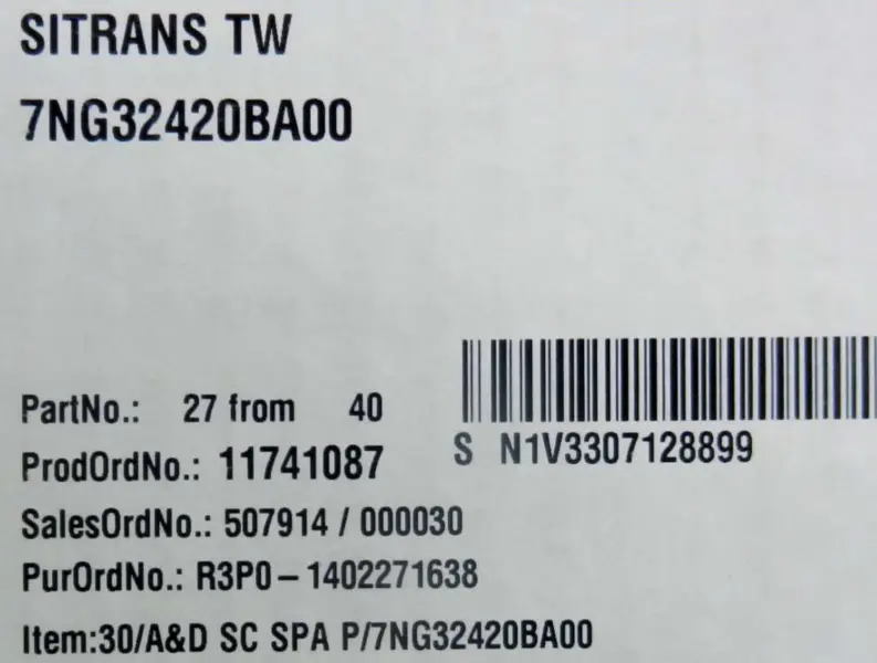Siemens 7NG32420BA00 7NG3242-0BA00 Temperature Transmitter