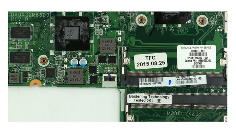 Základní deska HP 17-G DA0X22MB6D0 809401-001 809401-501 809401-601
