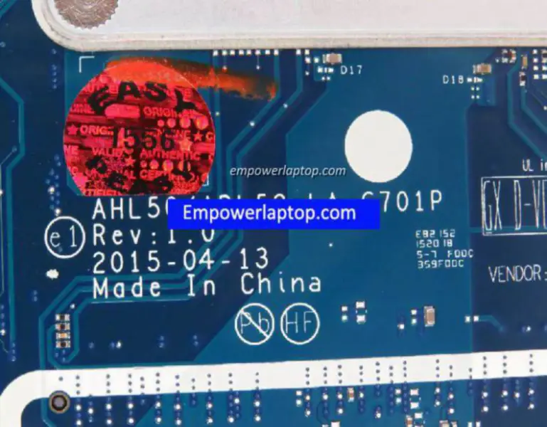 Základní deska HP 15-A 816811-501 LA-C701P