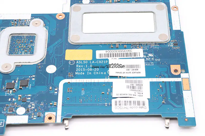 HP 15-AC 828187-601 828187-001 828187-501 ASL50 LA-C921P Základní deska s I5-6200U