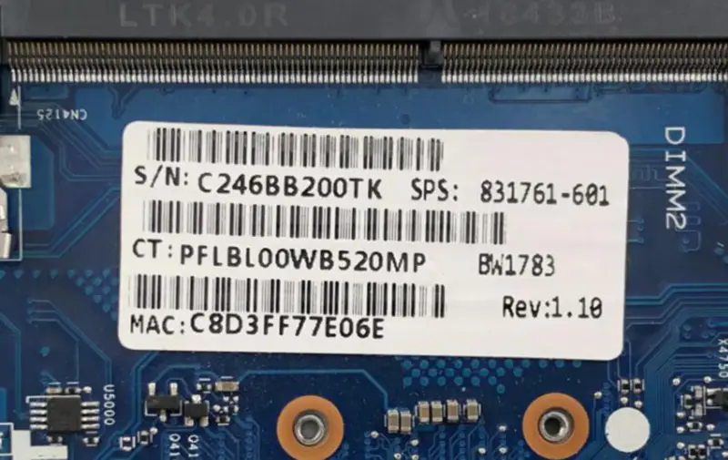 Základní deska HP TNN-I42C 820 G3 831761-001 6050A2892301-MB-A01