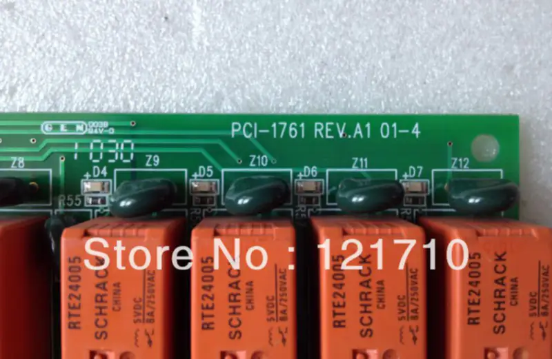 Advantech PCI-1761 REV.A1 01-4 DAQ deska 8kanálový reléový aktor a 8kanálový izolovaný digitální vstup průmyslová základní deska