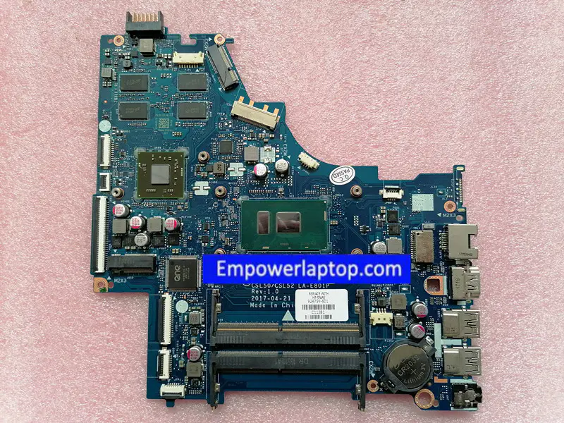 HP 15-BS CSL50/CSL52 LA-E801P 924759-001 924759-501 924759-601 Základní deska s procesorem i7-7500U