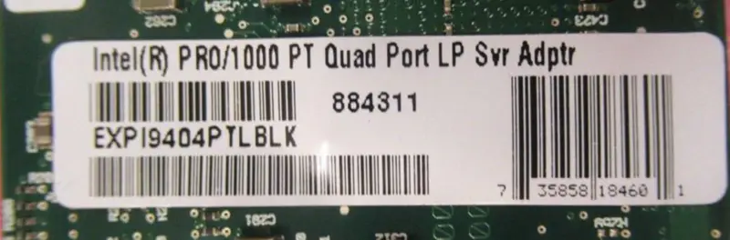 IBM Intel EXPI9404PTLBLK PRO/1000 PT Quad Port Adapter PCI-E 39Y6136 45W1959 82571