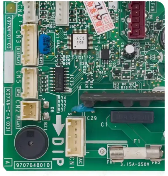 Řídicí deska klimatizace Fujitsu K07AN-C-A(03) PCB K07AN-01-03 9707648010