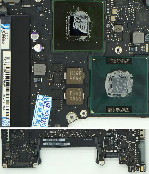 Základní deska pro MacBook Pro A1278 820-2879-B (rok 2010)