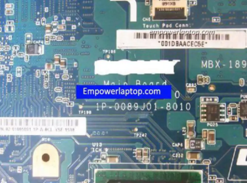 Sony VGN-FW A1568977C MBX-189 M762 1P-0089J01-8010 Základní deska