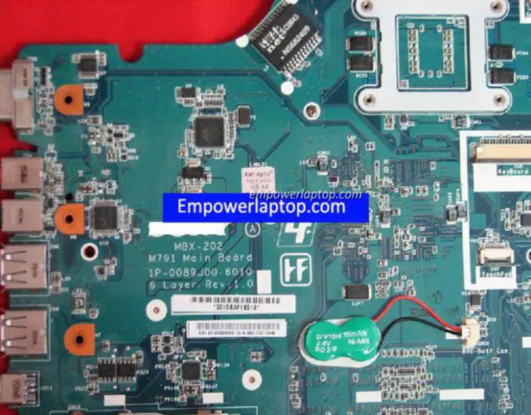 Sony A1665247A MBX-202 M791 1P-0089J00-6010 Základní deska