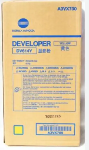 Žlutá vývojka Konica Minolta A3VX700 (DV-614Y)