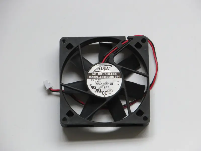 ADDA AD0805HB-D71 8015 5V 0,43A 2drátový ventilátor