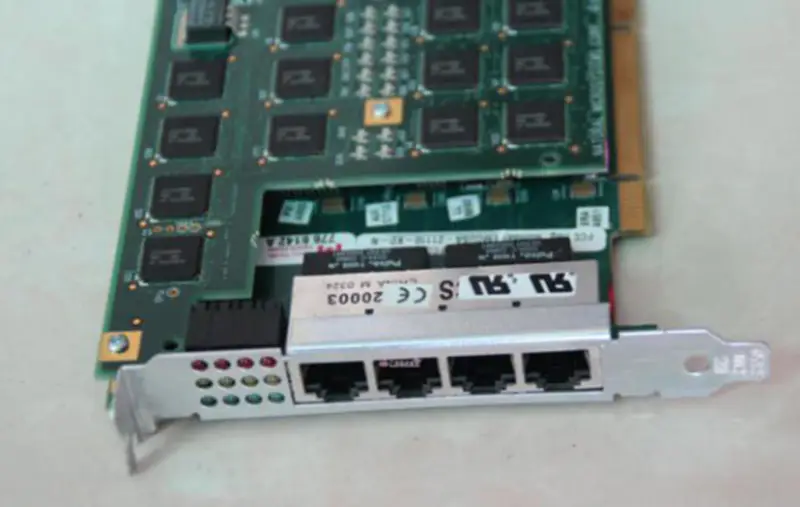 NMS AG4000 32DSP 4E1-PCI 5640-REV.10 5630-REV.A3 Hlasová karta