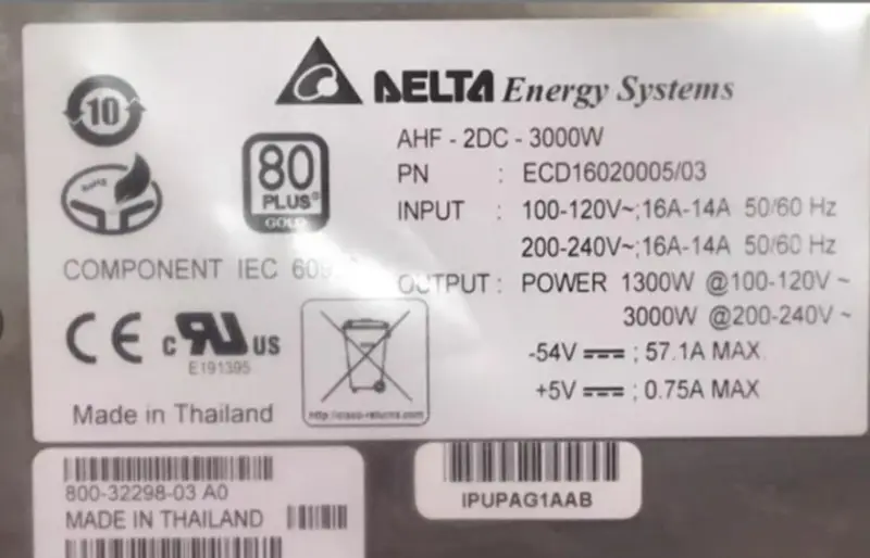 Napájecí zdroj DELTA AHF-2DC-3000W ECD16020005/03 3000W