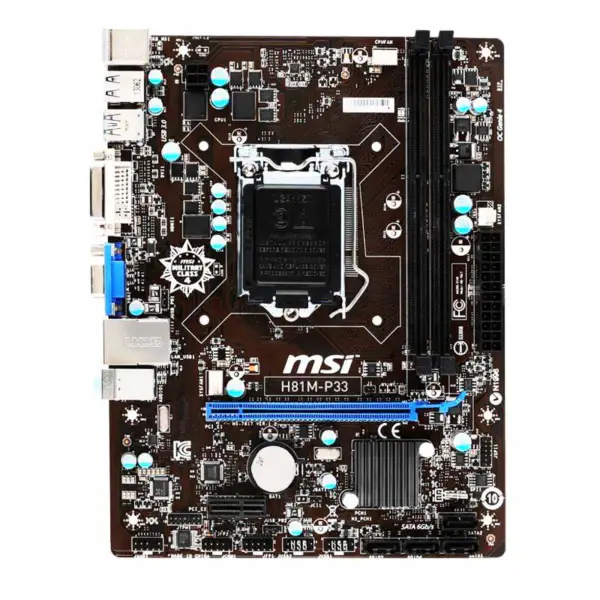 Pro Msi H81m-p33 1150 Ddr3