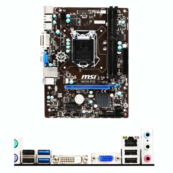 Pro Msi H81m-p33 1150 Ddr3