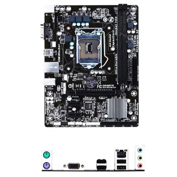 H61 Základní deska pro Gigabyte Ga-h61m-d1 Lga1155 Small Board