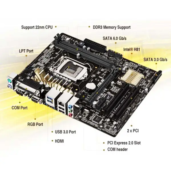 H81 Základní deska pro Asus H81m-v3