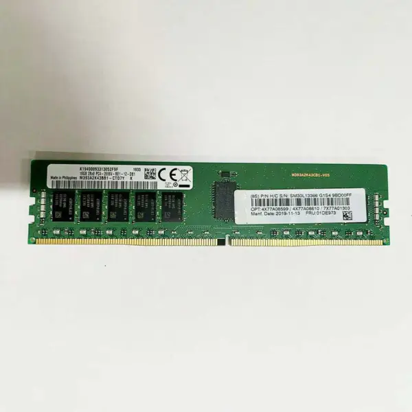 Pro Lenovo Ram 01de973 7x77a01303 16gb Ddr4 2666 2rx8 Pc4-2666v Reg Ecc Server Memory