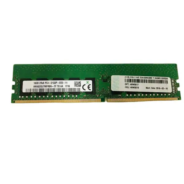 Pro Lenovo Ram 46w0817 46w0819 00nu565 16gb 2rx8 Pc4-2133p Ddr4 2133 Ecc Serverová paměť