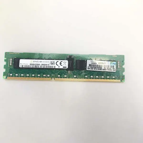 731761-b21 731657-081 735303-001 Ram 8gb Ddr3 1866 1rx4 Pc3-14900r Serverová paměť