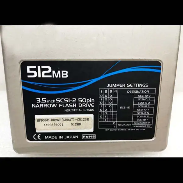 Hfd35c-002gt 512mb 50pin 3.5 Scsi-2 pevný disk pro Hagiwara Solid-state Industrial Hdd