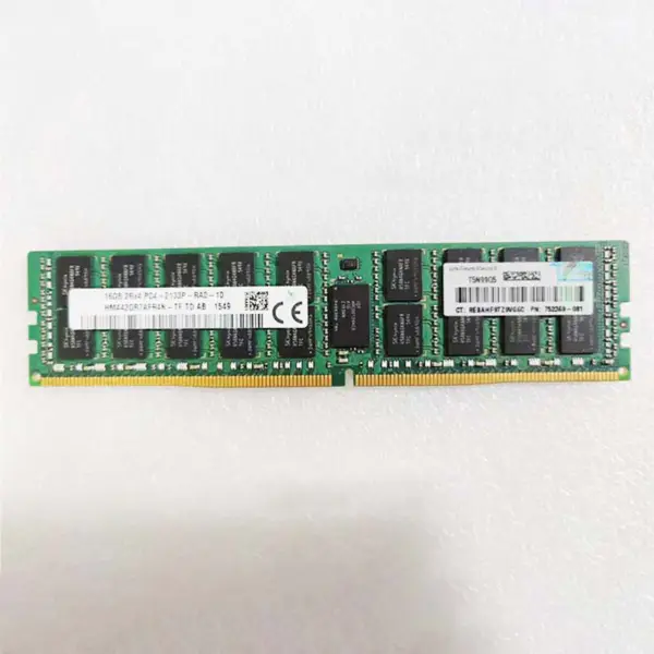 Pro HP Ram 752369-081 Ddr4 2133 16gb 2400t Ecc Reg Serverová paměť