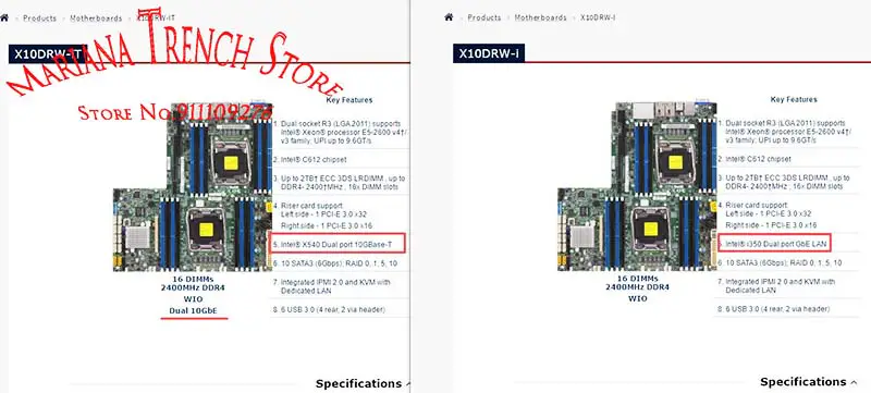 X10drw-i pro základní desku Supermicro Lga2011 E5-2600 V4/v3 Family Ddr4 I350 Dual Port Gbe Lan Sata3 (6gbps)
