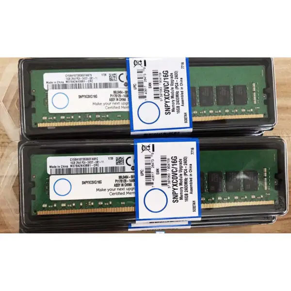 Snphndj7c/16g 16gb Ddr4 2400mhz Ram pro Dell Hndj7 2rx8 Pc4-2400t Serverová paměť