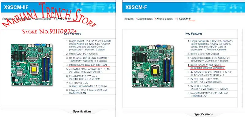 X9scm-f pro základní desku Supermicro Lga1155 Xeon E3-1200 V1/v2 řady 2. a 3. generace Core I3 Ipmi 2.0