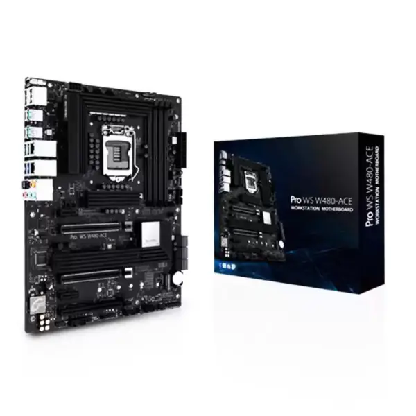 Pro Ws W480-ace Atx Základní deska pro pracovní stanice Lga 1200 10./11. generace procesorů Core I9/i7/i5/i3 Xeon W